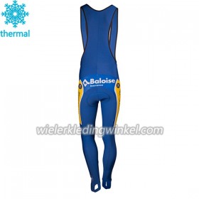 Fietsbroek Lang met Bretels 2018 Sport Vlaanderen-Baloise N001 Winter Thermal Fleece